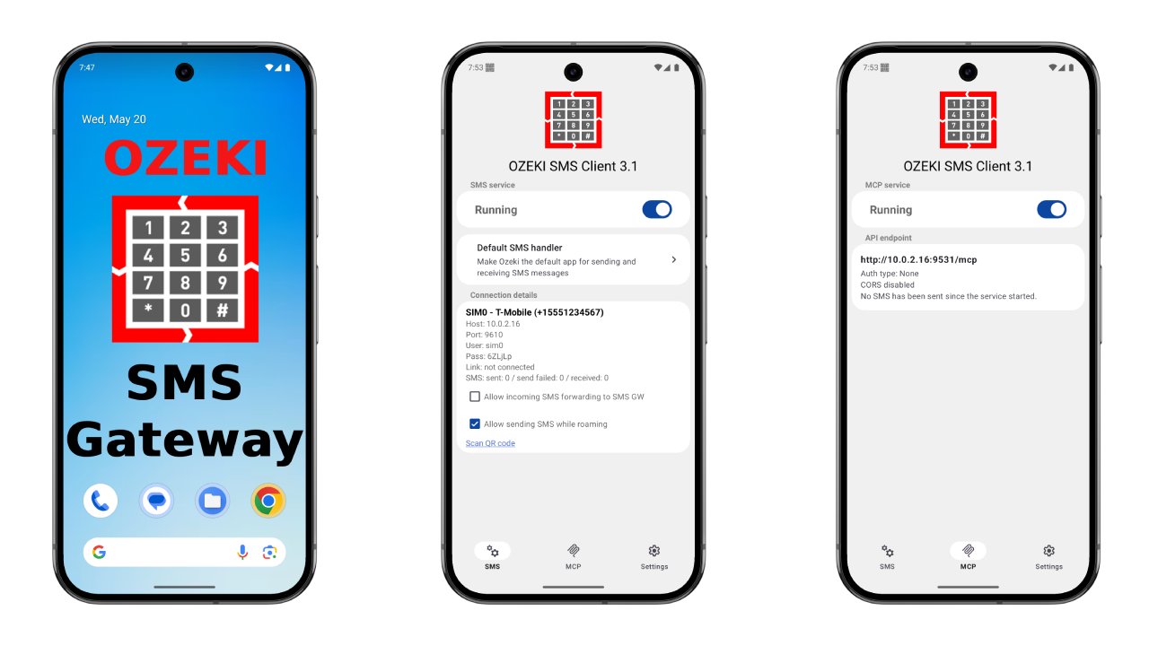 Definition what is an Android SMS MCP Server